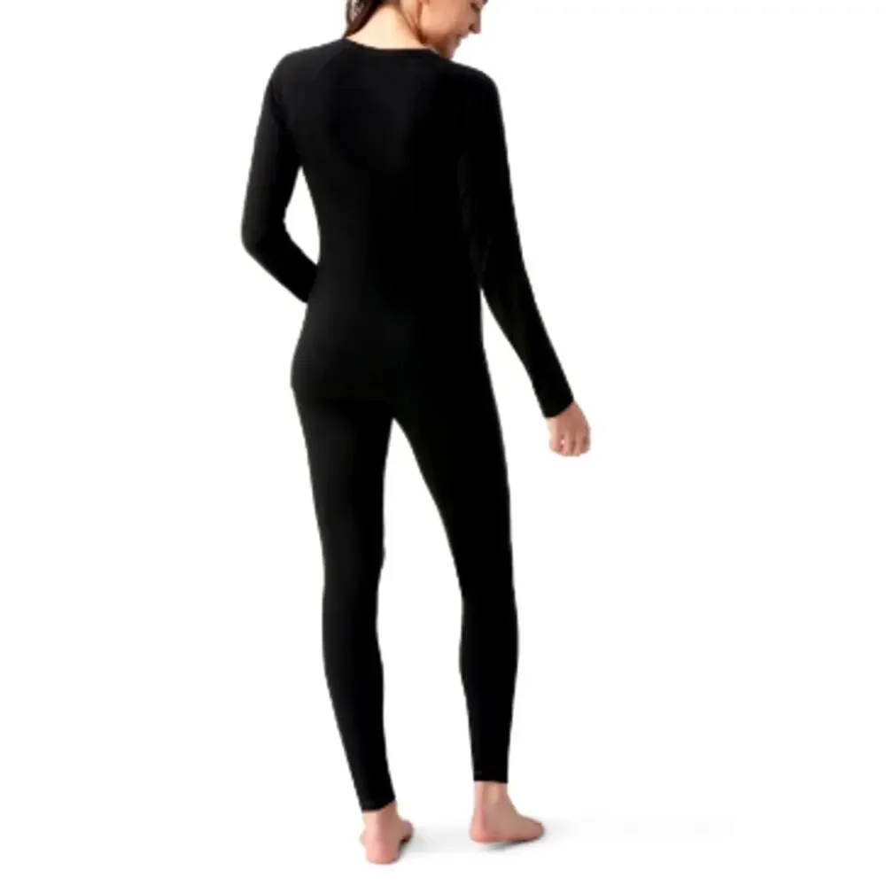 Smartwool Black Classic All-Season Merino Base Layer Crew Top Size L